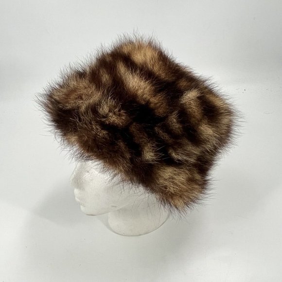 Vintage Lord & Taylor Union Tag Racoon Fur Hat - Picture 3 of 5